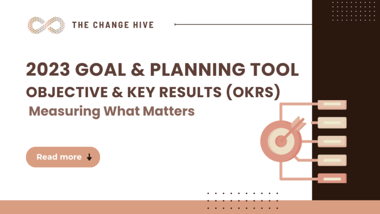 2023-Planning-Tool-Objective-Key-Results-OKRs-Measuring-What-Matters | The Change Hive | First Automate, Then Scale | No Code, Low Code Automation Agency | Yemi Oluseun